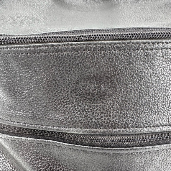 Longchamp Black Leather Le Foulonné Backpack Bag - Picture 2 of 11